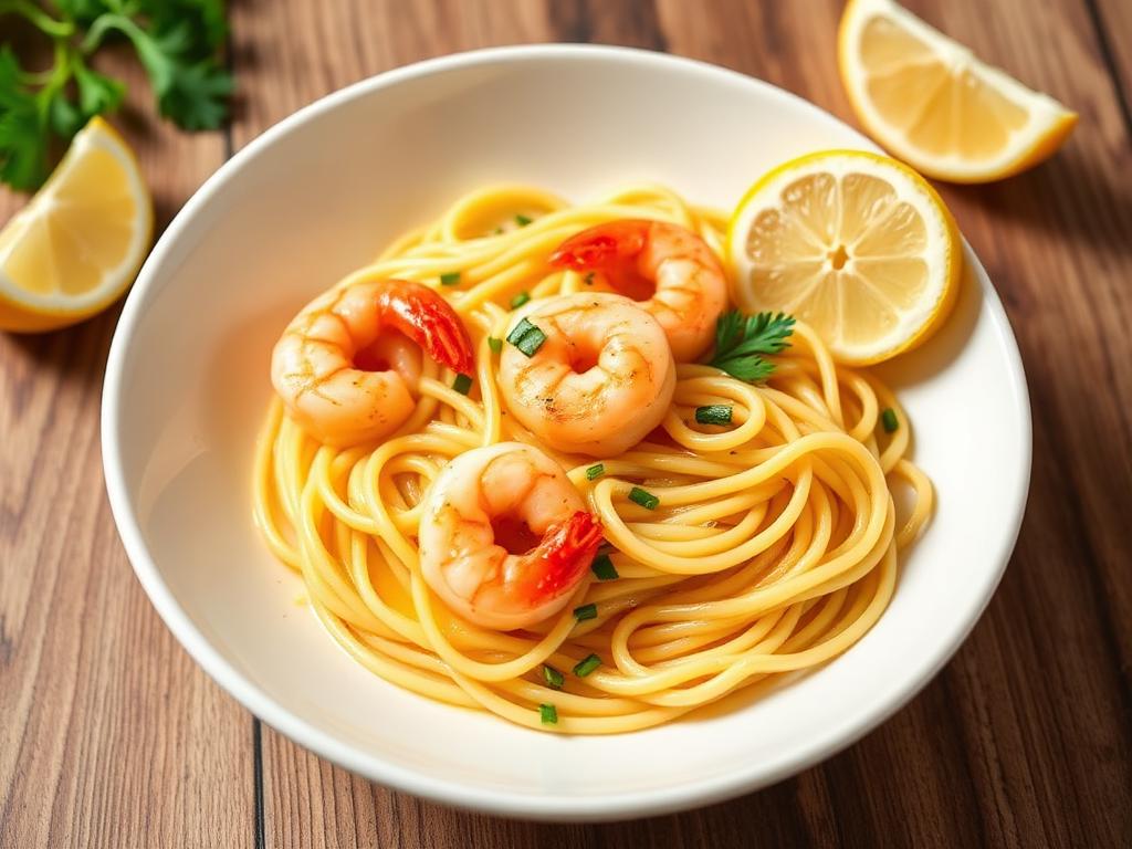 Garlic Butter Shrimp Pasta